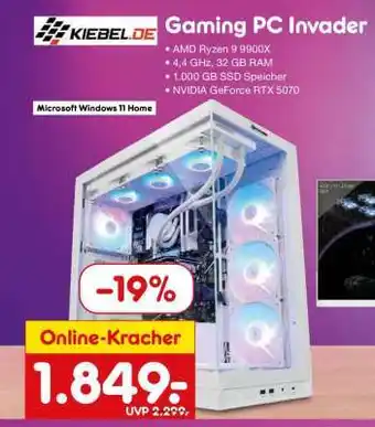Netto Marken-Discount Gaming PC Invader Angebot