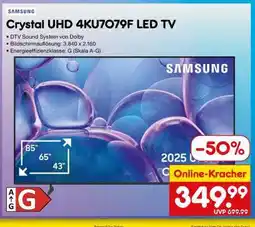 Netto Marken-Discount Crystal UHD 4KU7079F LED TV Angebot