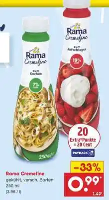 Netto Marken-Discount Rama Cremefine Angebot
