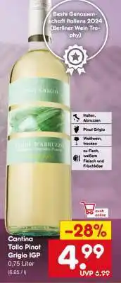 Netto Marken-Discount Cantina Tollo Pinot Grigio IGP Angebot