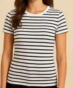 Woolworth Damen Geripptes Shirt Angebot