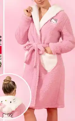 Woolworth Sanrio Hello Kitty Damen Fleece Bademantel Angebot