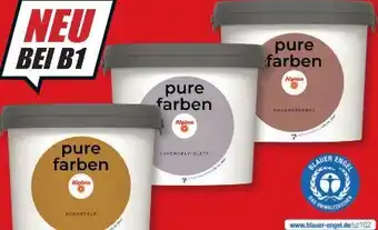 B1 Discount Baumarkt Alpina Pure Farben Angebot