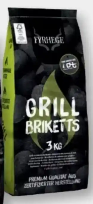 B1 Discount Baumarkt Fyrhege Grill-Holzkohlebriketts Angebot