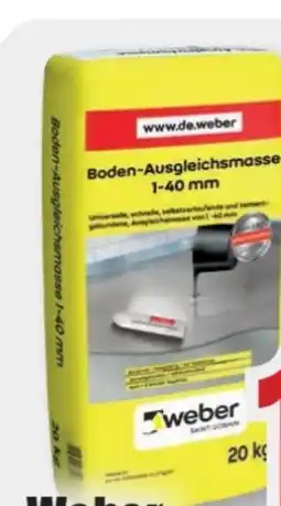 B1 Discount Baumarkt Saint-Gobain Weber Boden-Ausgleichsmasse Angebot