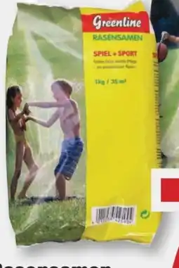 B1 Discount Baumarkt Greenline Rasensamen Spiel + Sport Angebot
