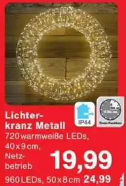 Jawoll Lichterkranz Metall Angebot