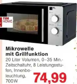 Jawoll Mikrowelle mit Grillfunktion Angebot