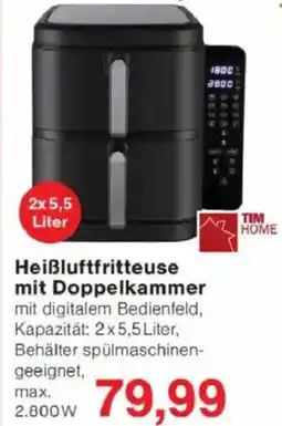 Jawoll Heißluftfritteuse mit Doppelkammer Angebot
