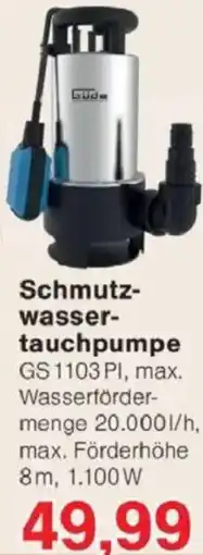 Jawoll Schmutzwasser- tauchpumpe Angebot