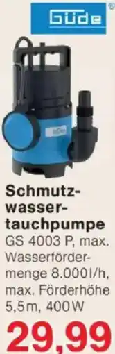 Jawoll Schmutzwasser- tauchpumpe Angebot