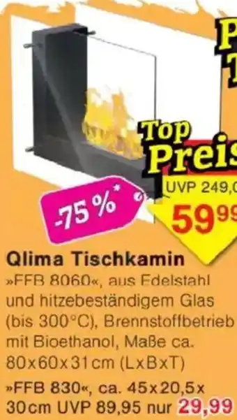 Jawoll Qlima Tischkamin Angebot