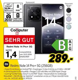 MEDIMAX Mi redmi note 14 pro+ 5g Angebot