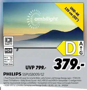 MEDIMAX Philips 55pus8009/12 Angebot