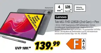 MEDIMAX Lenovo tab m11 fhd 128gb (2nd gen) + pen Angebot