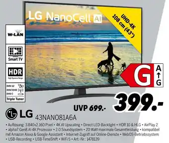 MEDIMAX Lg nanocell ai 43nano81a6a Angebot