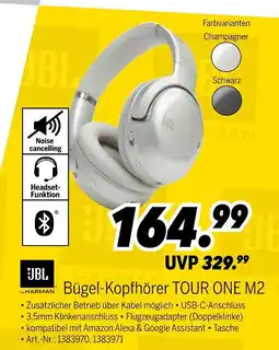 MEDIMAX Jbl bügel-kopfhörer tour one m2 Angebot