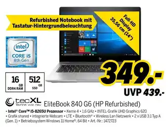 MEDIMAX Techxl elitebook 840 g6 (refurbished) Angebot