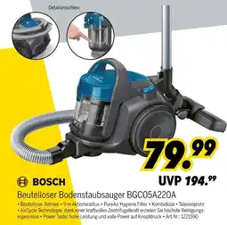 MEDIMAX Bosch beutelloser bodenstaubsauger bgc05a220a Angebot