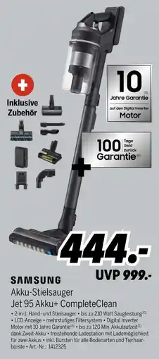 MEDIMAX Samsung akku-stielsauger jet 95 akku+ completeclean Angebot