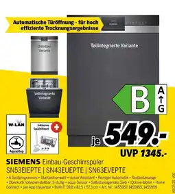 MEDIMAX Siemens einbau-geschirrspüler unterbau-variante Angebot
