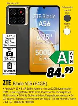 MEDIMAX Zte blade a56 (64gb) Angebot