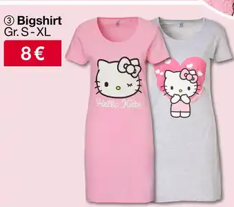 Woolworth Hello kitty bigshirt Angebot