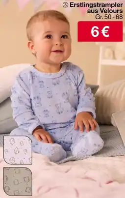 Woolworth Erstlingsstrampler aus velours Angebot