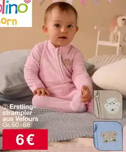 Woolworth Orsoline erstlingsstrampler aus velours Angebot