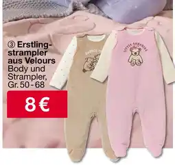 Woolworth Erstlingsstrampler aus velours Angebot