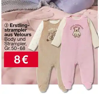 Woolworth Erstlingsstrampler aus velours Angebot