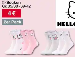 Woolworth Hello kitty socken Angebot