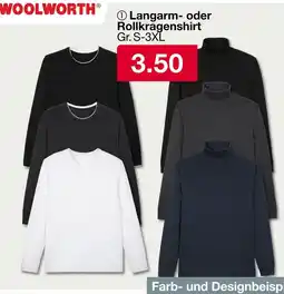 Woolworth Langarm- oder rollkragenshirt Angebot