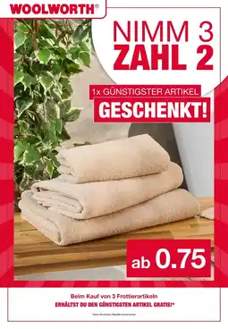 Woolworth Nimm 3 zahl 2 Angebot
