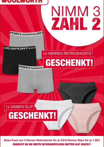 Woolworth Nimm 3 zahl 2 Angebot