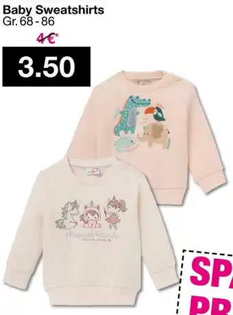 Woolworth Baby sweatshirts Angebot