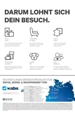 Kabs Polsterwelt Kabs darum lohnt sich dein besuch Angebot