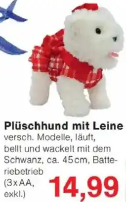 Jawoll Plüschhund mit Leine Angebot