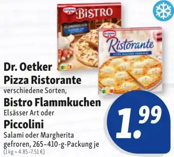 Nah & Frisch Dr. Oetker Pizza Ristorante, Bistro Flammkuchen oder Piccolini Angebot