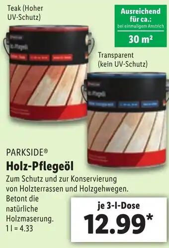 Lidl Parkside Holz Pflegeöl Angebot
