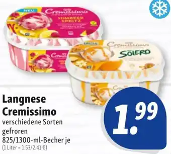 Nah & Frisch Langnese Cremissimo Angebot