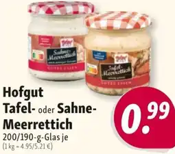 Nah & Frisch Hofgut Tafel- oder Sahne Meerrettich Angebot