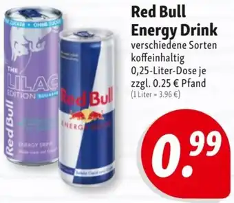 Nah & Frisch Red Bull Energy Drink Angebot