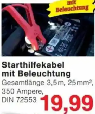 Jawoll Starthilfekabel mit Beleuchtung Angebot