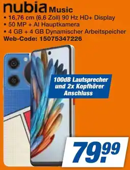 expert Techno Land nubia Music Angebot