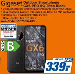 expert Techno Land Gigaset Outdoor Smartphone GX6 PRO 5G Titan Black Angebot