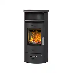 toom Baumarkt Accente International Kaminofen 'Casablanca 3.0 Rosewood Deluxe' schwarz/braun 7,5 kW Angebot