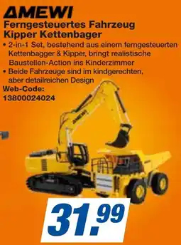 expert Techno Land AMEWI Ferngesteuertes Fahrzeug Kipper Kettenbager Angebot