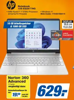expert Techno Land hp Notebook 15S-EQ2677NG Angebot