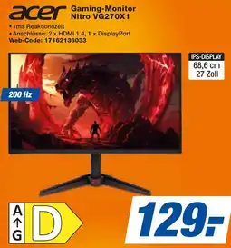 expert Techno Land acer Gaming-Monitor Nitro VG270X1 Angebot